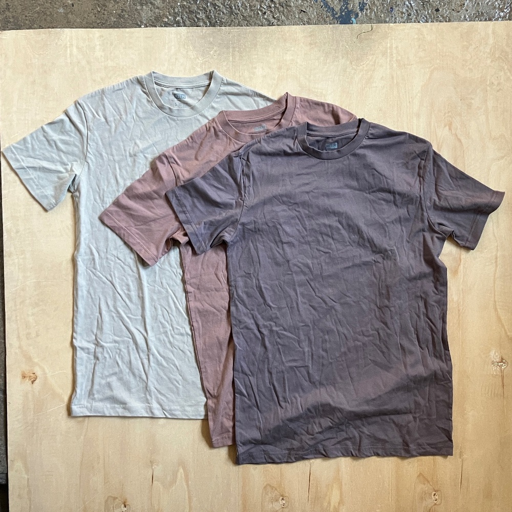 KITH (NWOT) 3 PACK UNDERSHIRT - MONSOON / DUSTY MAUVE / PLASTER